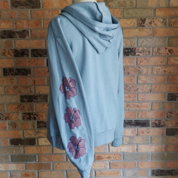 Disney Pale Blue Stitch Graphic Hoodie sz XS / M - Picture 4 of 4